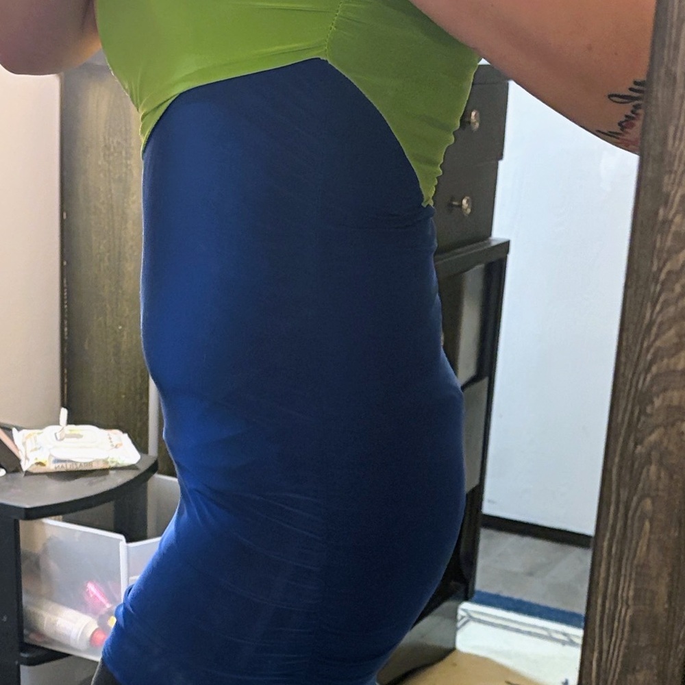 Colorblock Strapless Dress - Picture 3 of 3